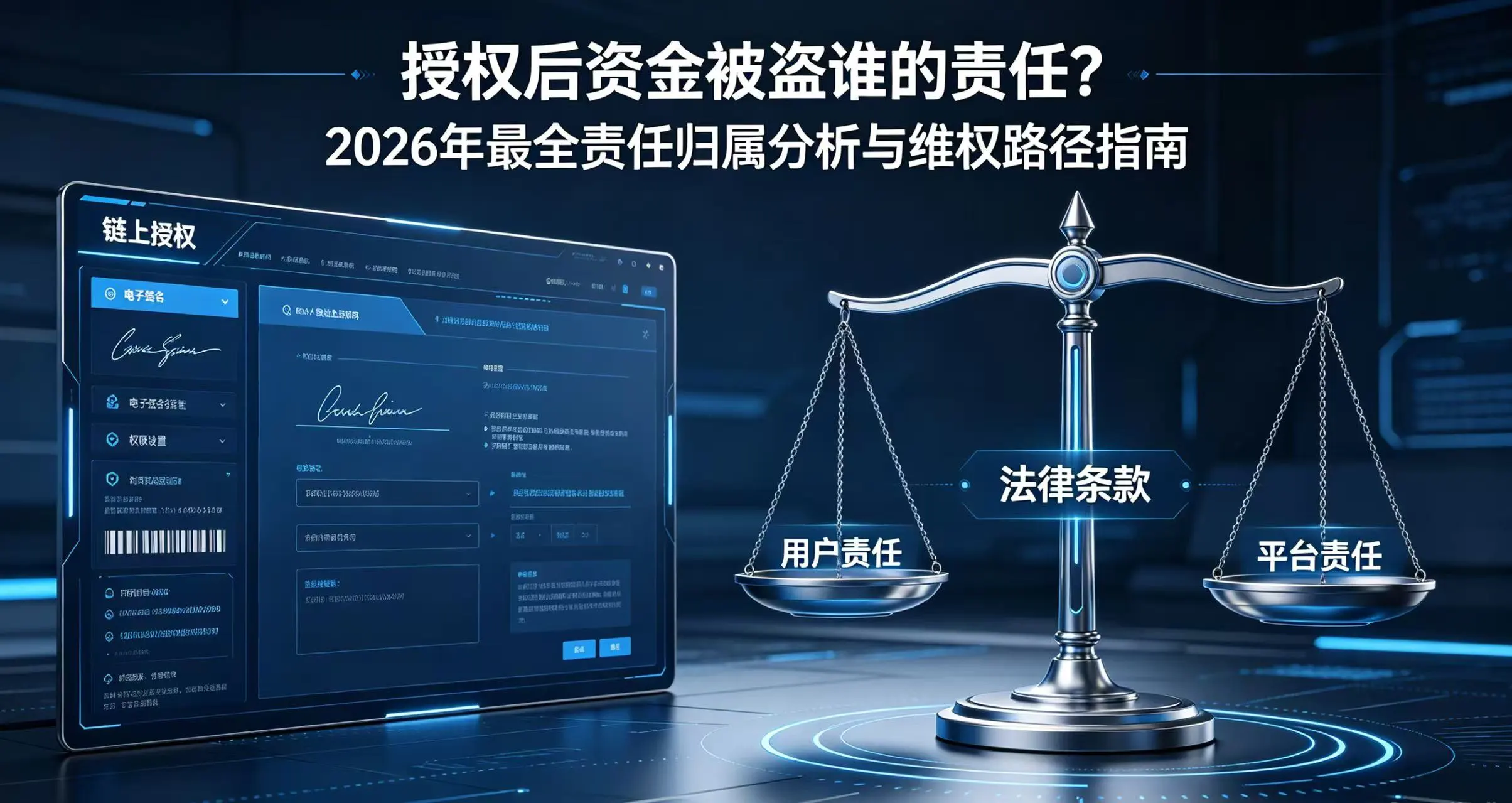 授权后资金被盗谁的责任？三种场景三种答案