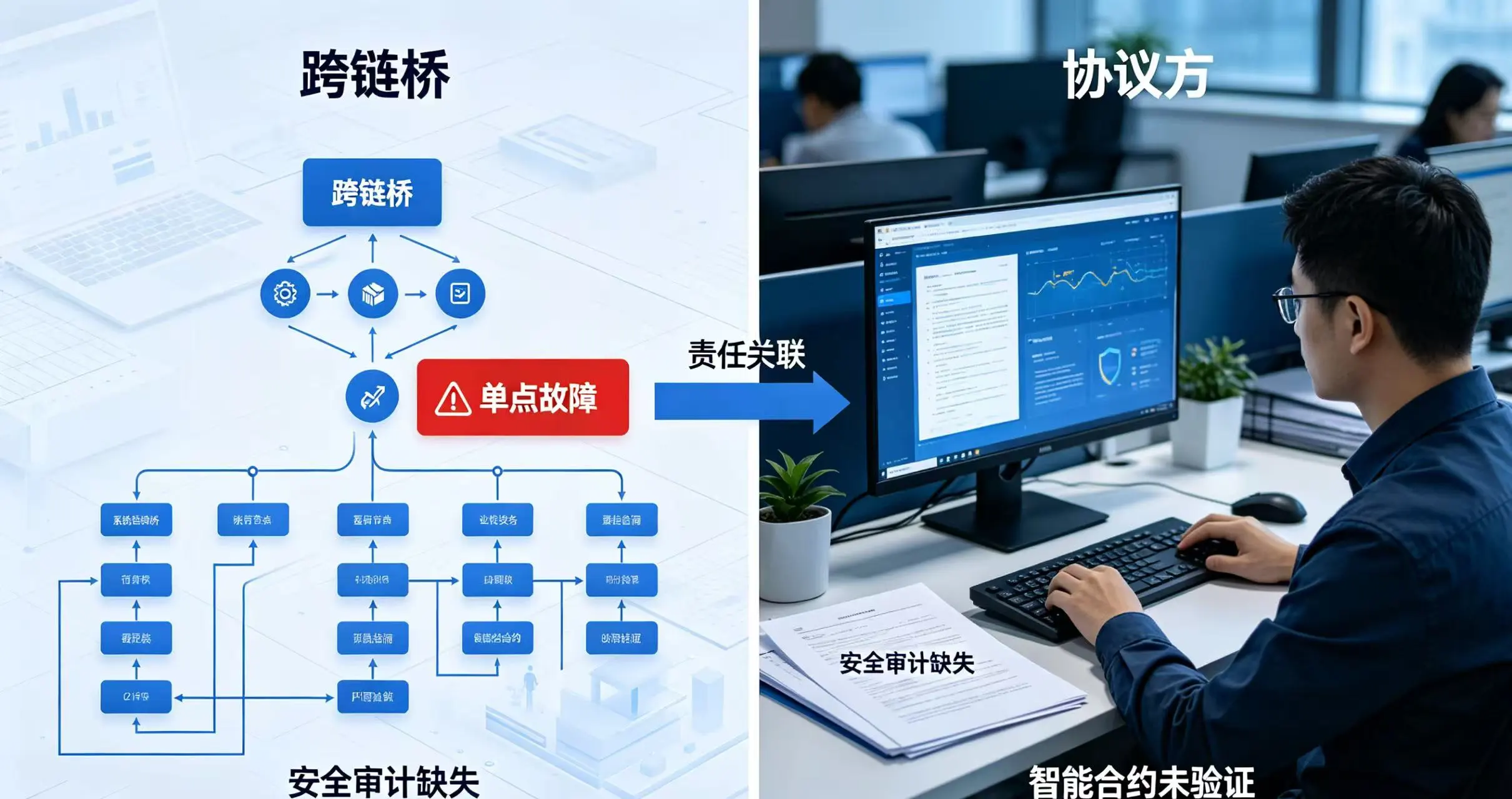 KelpDAO 被盗案协议方责任划分示意图 KelpDAO 被盗案协议方责任划分示意图