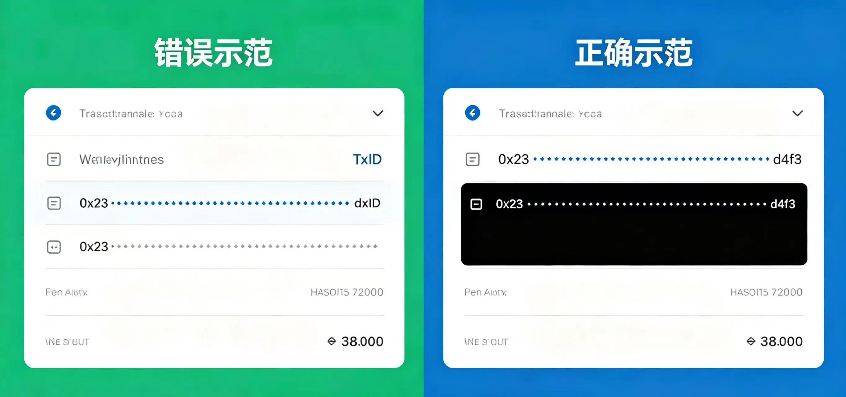 展示一个 “安全截图打码指南” 的对比图 展示一个 “安全截图打码指南” 的对比图
