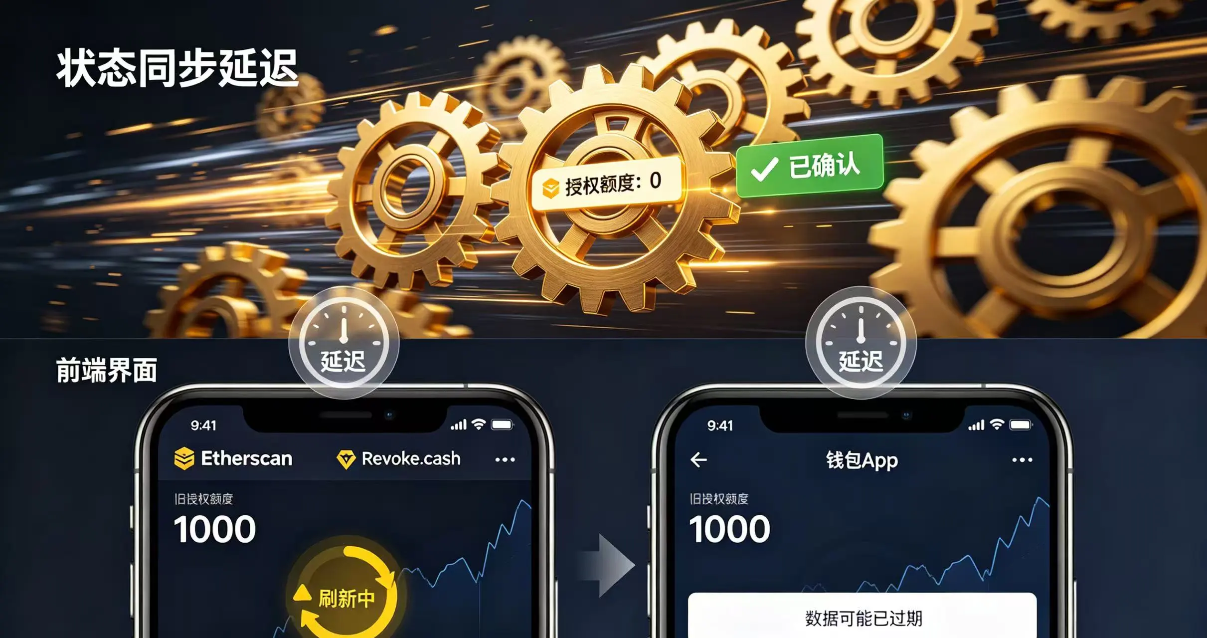 链上状态与前端显示不同步 链上状态与前端显示不同步