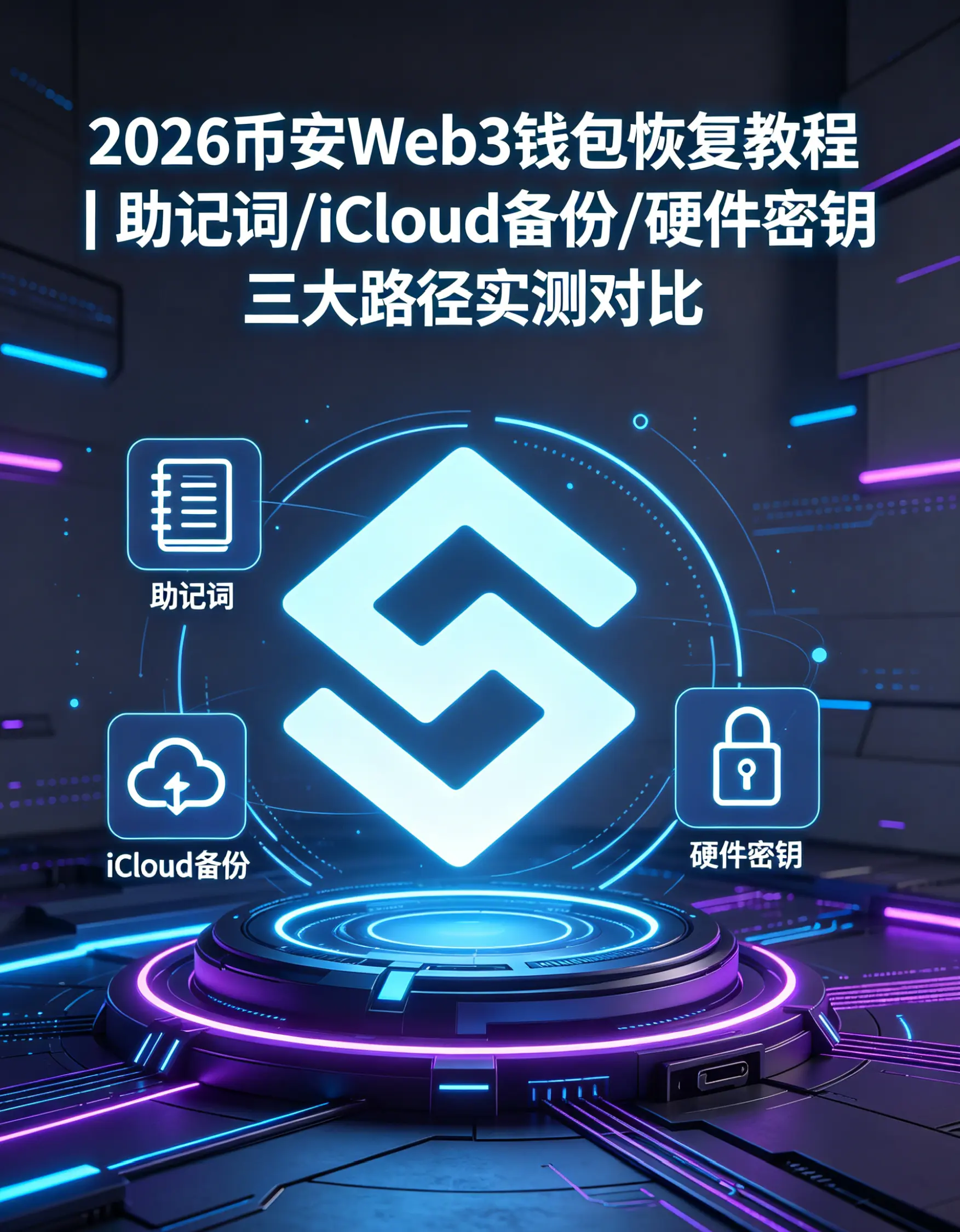 Web3钱包恢复全方案：助记词、iCloud备份与硬件密钥三大路径实测