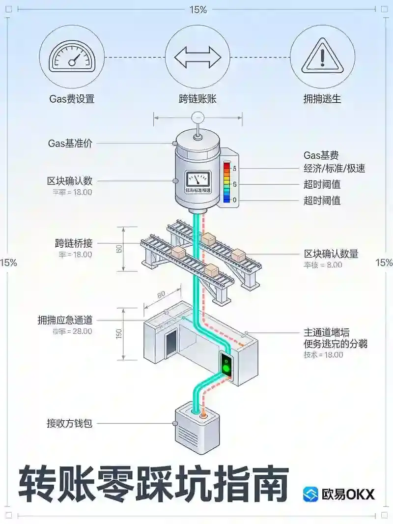 Web3钱包转账0踩坑：Gas费智能设置、跨链到账与拥堵逃生指南