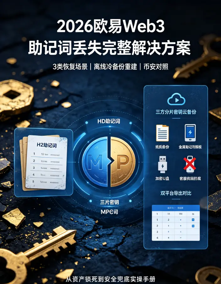 Web3助记词丢失完整解决方案：3类恢复场景、离线冷备份重建流程，附币安Web3钱包密钥导出对照