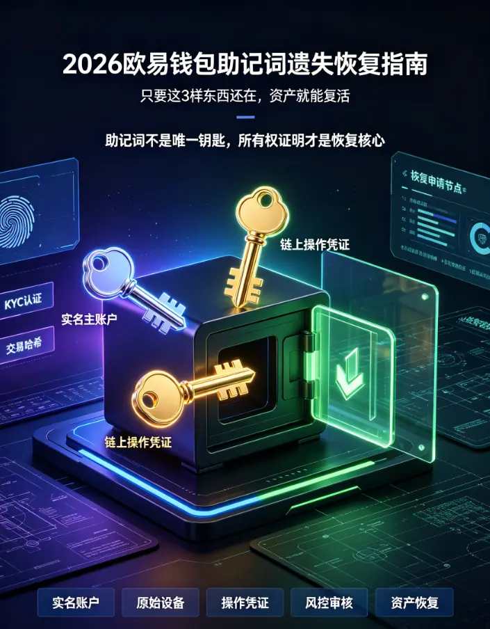 钱包助记词遗失不用慌：只要这3样东西还在，资产就能“复活”