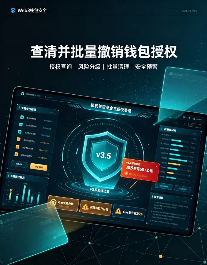 Web3钱包授权了多少项目？一招查清所有授权并批量撤销
