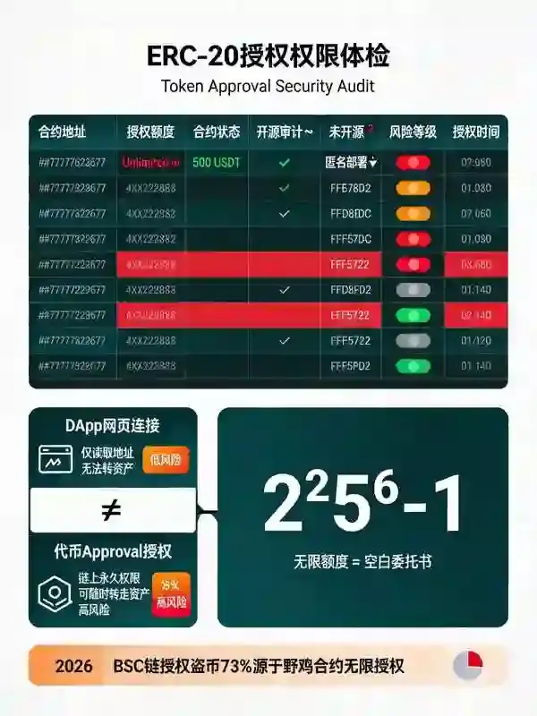 Web3钱包权限体检：ERC20无限授权风险与三步清理方案