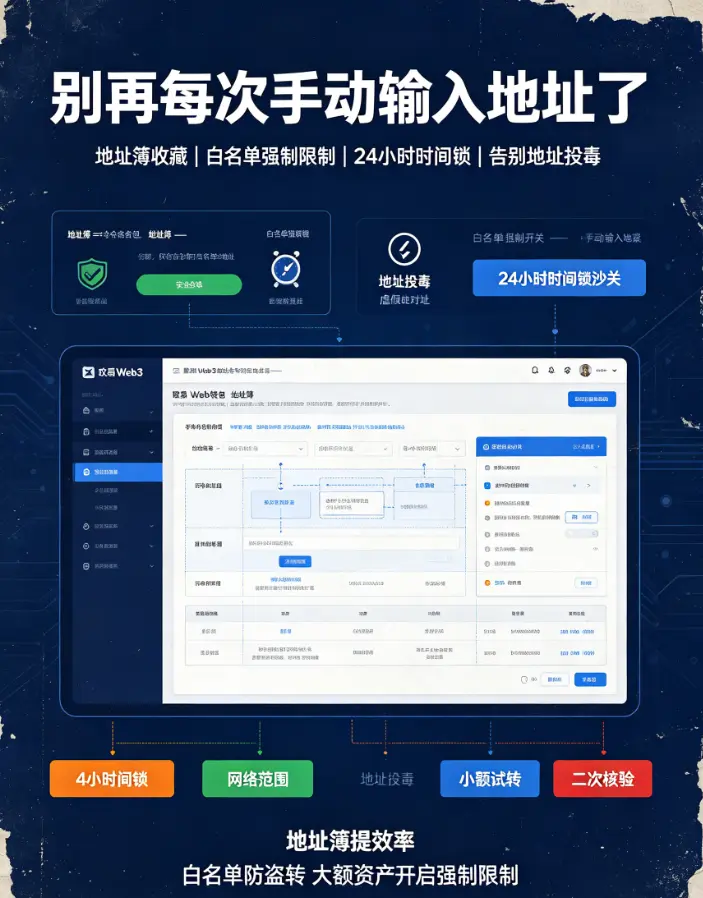 Web3钱包地址簿与转账白名单：告别手动输入，筑牢链上转账安全防线