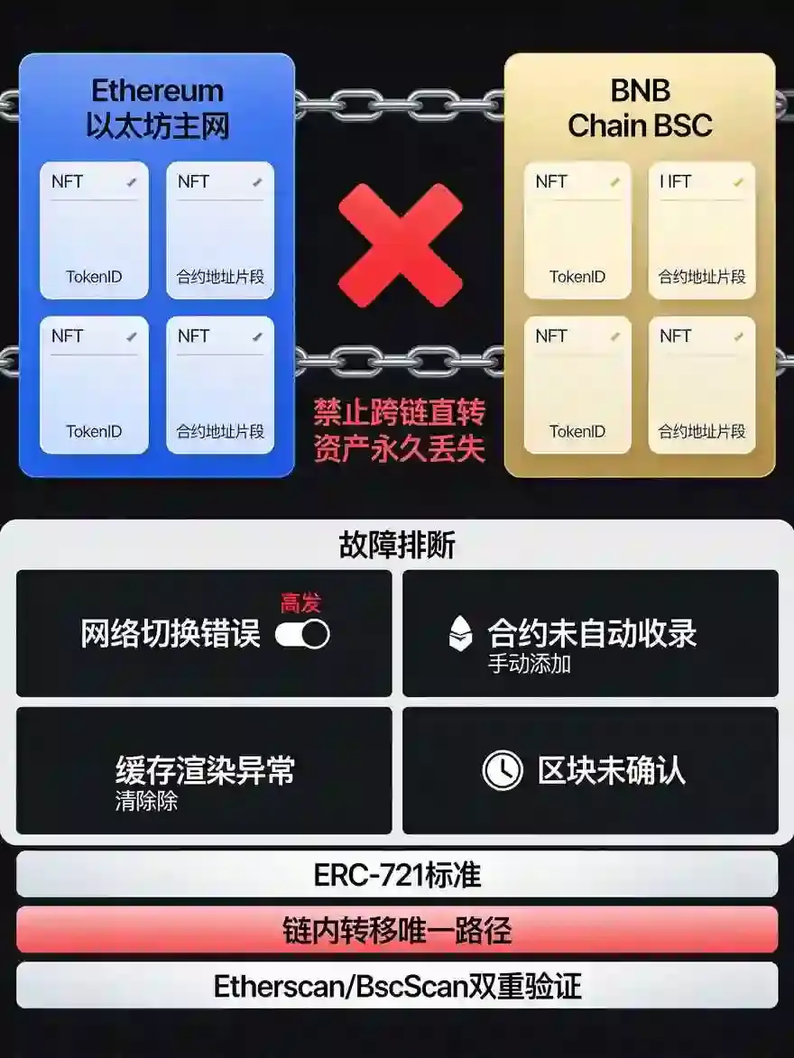 买了NFT打不开？详解通过Web3钱包安全转移以太坊与BSC链上NFT的步骤